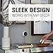 Sanus Wall Mount for Amazon Echo Dot (Black) - Works On Walls Or Ceilings - Easily Attach Low-Profile Design to Any Surface - Designed to Avoid Sound Interference for Echo Dot 2nd Generation