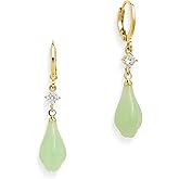 Frigotine Chunky Gold Rhinestone Dangle Hoop Earrings for Women, Trendy Statement Thick Cubic Zirconia Geometric Drop Huggie Earing Prom Fashion Jewelry Gift