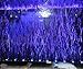 YueYueZou Aquarium Curtain Light Blue Aquatic Bubbler