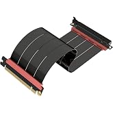 LINKUP PCIe 5.0 Riser Cable | Vertical GPU Mount | Straight, 25cm | x16 128GB/s for RTX 5090 and RX 9070, PCIe 4.0 backward compatible, graphics card GPU ready