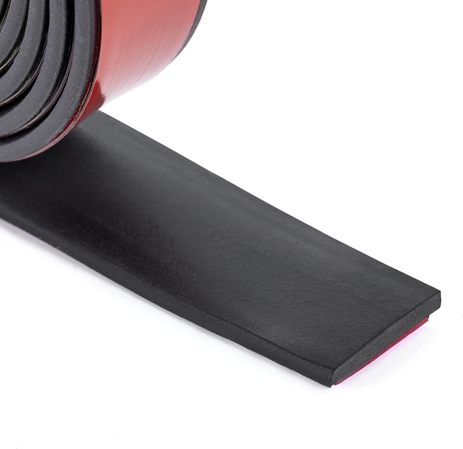 Photo 1 of Neoprene Adhesive Rubber Strips, Sheets, Rolls With Self-Stick Backing - Seal Gasket for Matting Padding - 1" Wide x 1/8" Thick x 10' Long