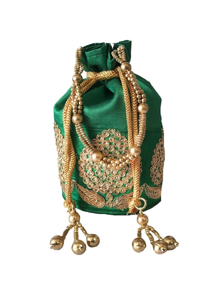 generic women's fancy designer potli green wi-60-po-grn