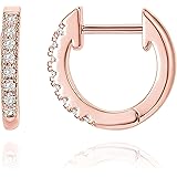 PAVOI 14K Gold Plated Cubic Zirconia Cuff Earrings Huggie Stud