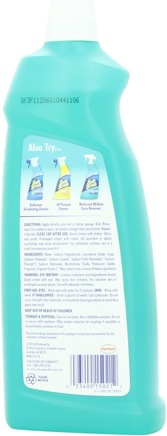 Amazon Com Soft Scrub With Bleach Cleaner Gel 28 6 Fluid Ounces Health Personal Care