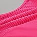 SYROKAN Women's High Impact Zipper Front Wire Free Cross Back Support Sports Bra Hot Pink 34DD