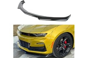 WheelX Front Lip Compatible with 2016-2024 Chevy Camaro LT LS RS SS, Air Dam Lower Chin Spoiler Splitter Fit for 16-24, Protection Body Kit (Glossy Black)