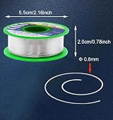 Yiapinn Solder Wire Net 50g Sn99.3 Cu0.7 Rosin Core 0.8mm Lead Free view 2