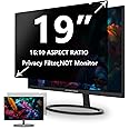 ACONETMAX Privacy Screen Filter for 19 inch Computer Widescreen 16:10 Monitor - Privacy Shield - Anti-Glare Screen Protector