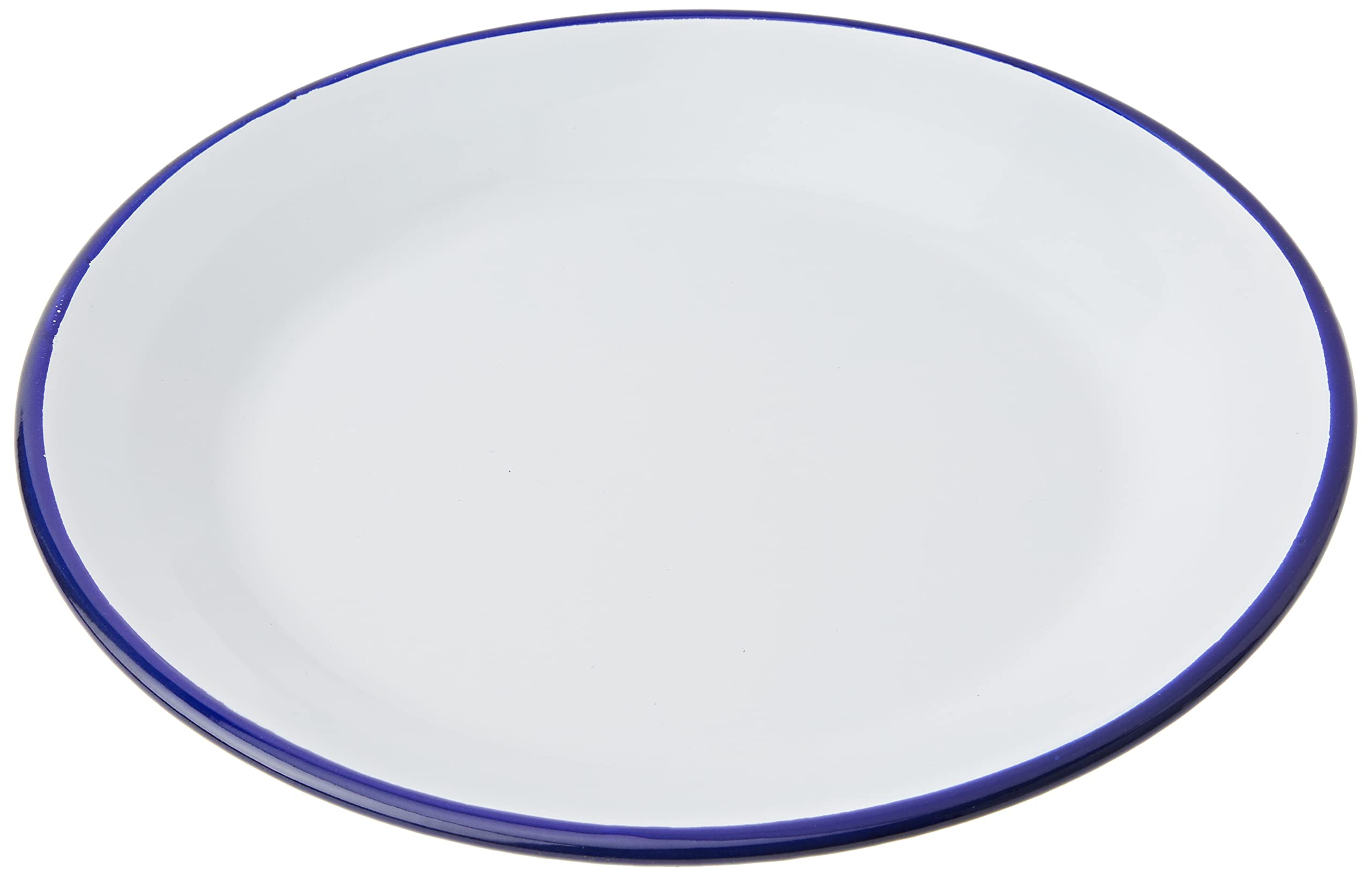 Ibili 901128 - Plato Llano de Acero esmaltado vitrificado Blanca 28 cm