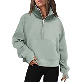 AUTOMET Womens Sweatshirts Half Zip Cropped Pullover Fleece Quarter Zipper Hoodies 2026 Fall Fashion Outfits Clothes