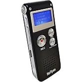 Digital Voice Recorders 8GB Audio Recorder Voice Activated Recorder for Lectures, Meetings, Interviews Recording Device with Microphone USB Cable, MP3 Player (8GB