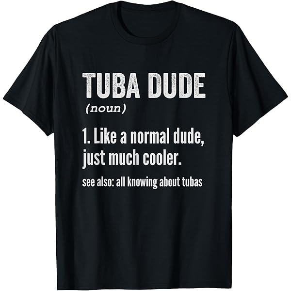 T-shirt Vintage 'Joueur De Tuba' - Design Rétro Musique Soufflante, Coupe Classique, Cadeau Pour Musicien