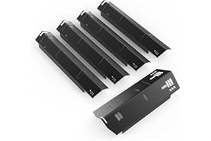 Barbqtime Grill Heat Plates Replacement Parts for Dyna-Glo 5 Burner DGH474CRP DGH483CRP DGH485CRP DGH474CRN DGH474CRN-D DGH481CRP, Porcelain Steel Heat Shield for Dyna Glo Gas Grills, 5 Pack