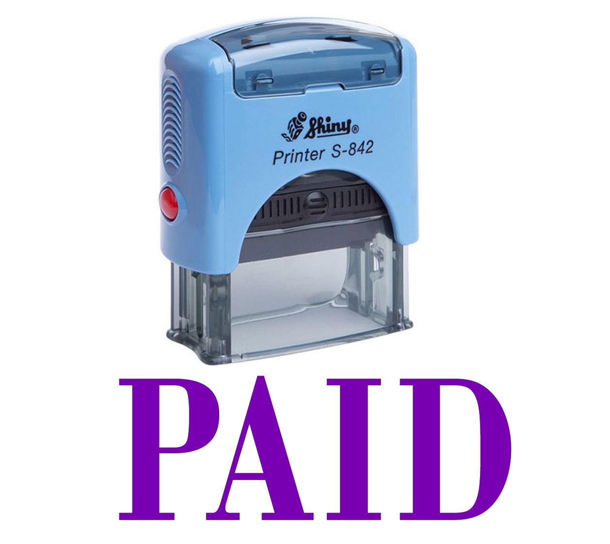 Printtoo Paid Self Inking Rubber Stamp Office Stationary Custom Shiny Stamp