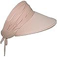 Sun Visors for Women - Visor Hats for Summer, Beach, Gardening - UV Protection, Adjustable, 4.5" Brim - Tie Adjuster