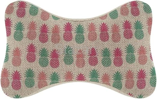 Amazon Com Stazary Pineapple Pink Blue Car Neck Pillow Bone Shape