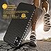 iPhone X Case,Ultra-Thin Flexible TPU Armor Carbon Fiber Leather Hybrid Defender Anti-Slip Scratch Fingerprint Dust Shock-proof Resistant Non-Bulky Protective Case Cover for Apple i-Phone X -Jet Black