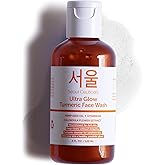 SeoulCeuticals Korean Turmeric Face Wash Cleanser – Vegan Cruelty Free Korean Skincare Facial Cleanser – K Beauty Skin Care for Dry Sensitive Skin 4oz