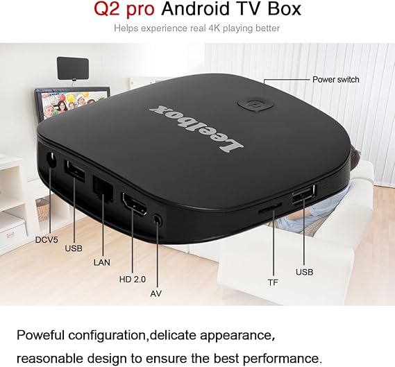 Leelbox Q2 Pro Android 6.0 TV Box de 2GB RAM+16GB ROM con BT 4.0 ...