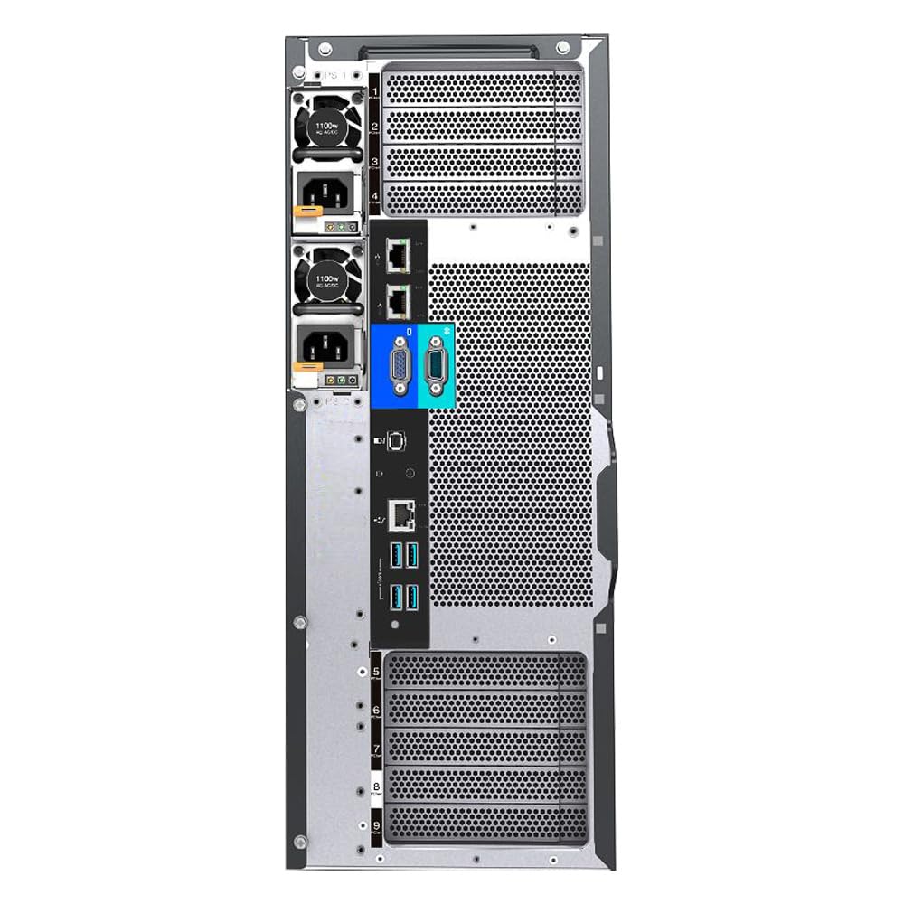 Lenovo ThinkSystem ST650 Tower Server Bundle with 2 x Intel Xeon Silver 4309Y, 128GB DDR4, 2TB SSD, 24TB HDD, RAID, Matrox G200 Graphics, Windows Server 2019