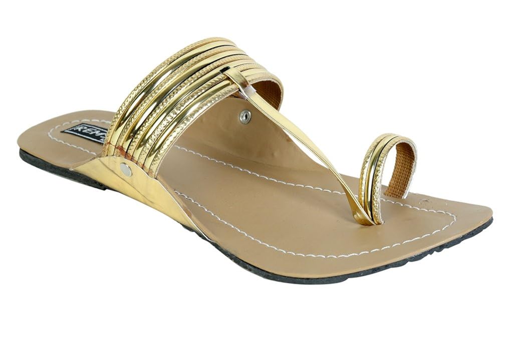 remson india women's synthetic leater black kolapuri sandals