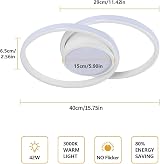Comely Modern LED Ceiling Light 42W 3084LM Warm White 3000K Round White Dia 40cm view 5