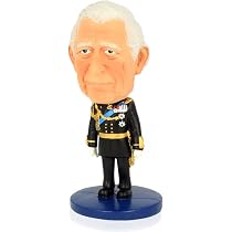 Royal Bobbles Charles III Nostalgic Édition limitée Prince Bobblehead, figurine réaliste en polyrésine de qualité supérieure, numéro de série unique, détails exquis