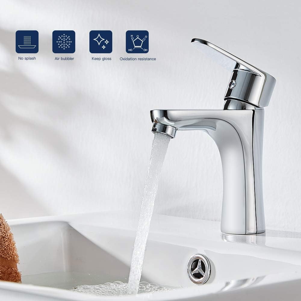 Lonheo Badarmatur Waschbecken Wasserhahn, Mischbatterie Waschtisch