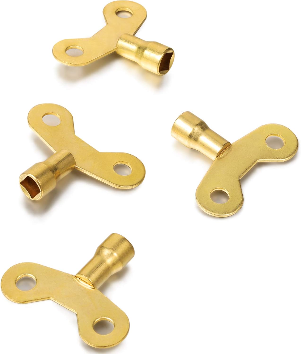 4 Pieces Radiator Keys Solid Brass Radiator Bleed Key Venting Air Valve