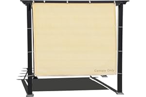 Alion Home Sun Shade Panel Privacy Screen with Grommets on 4 Sides for Outdoor, Patio, Awning, Window Cover, Pergola (6' x 8', Banha Beige)