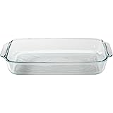Pyrex Basics 3 Quart Glass Oblong Baking Dish, Clear 8.9 Inch X 13.2 Inch - 3 Qt