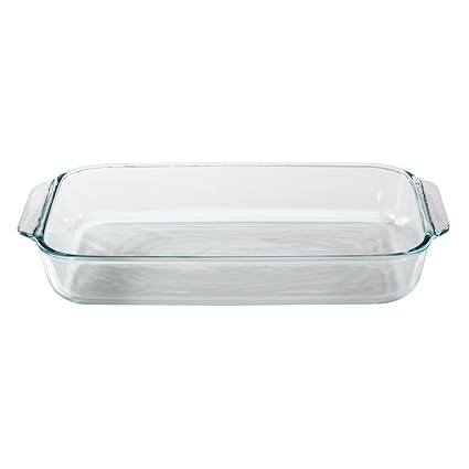 Pyrex Synchkg055786 Basics 2 Quart Glass Oblong Baking Dish Clear 111 In X 71 In X 17