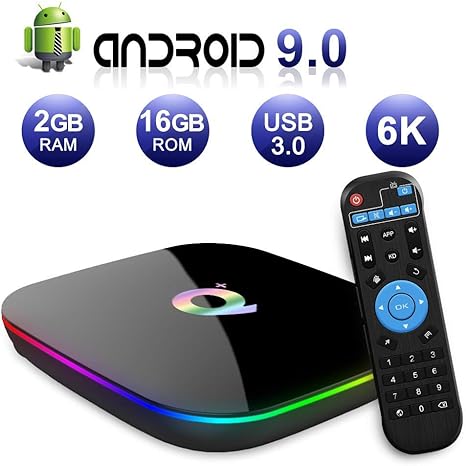 Taurusb Android 9.0 TV Box, Inteligente Q Plus Q Plus Smart TV Box Allwinner H6 Quad