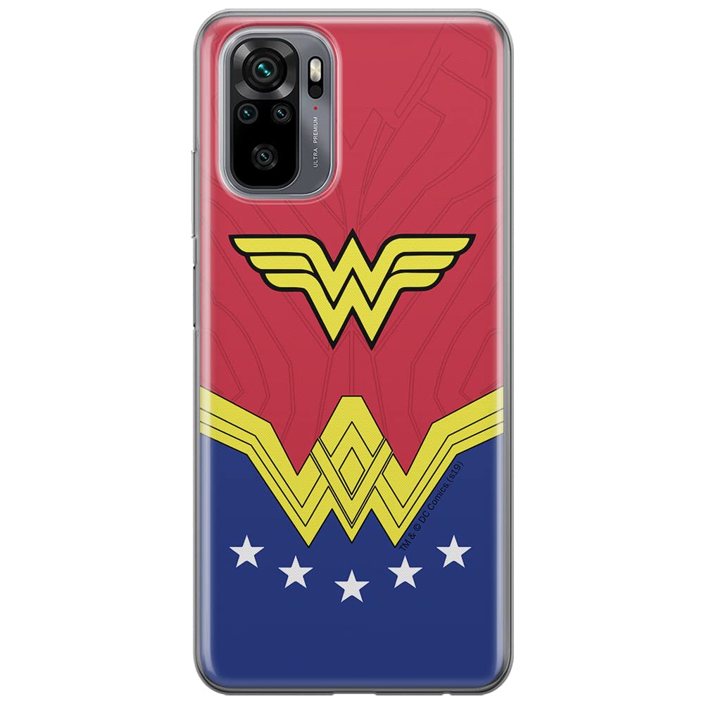 ERT GROUP mobile phone case for Xiaomi REDMI NOTE 10/ 10S original and officially Licensed DC pattern Wonder Woman 008 optimally adapted to the shape of the mobile phone, case made of TPU