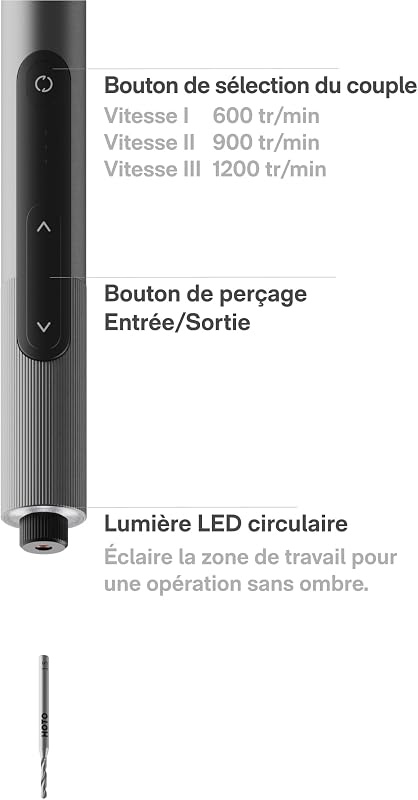 SNAPBLOQ D-A03 Kit de perceuses électriques sans fil à 3 vitesses, LED, 20 en 1 Kit portable pour bijoux, résine, plastique, bois, bricolage