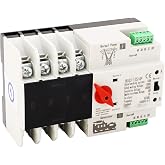 Power Automatic Transfer Switch, NLQ3 125 4P 100A 110V Mini ATS Electrical Selector Switches Din Rail Mounted Power Switch Generator Changeover Switch for Emergency Power