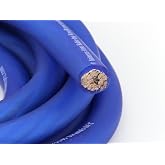 KnuKonceptz Kolossus Flex Kable OFC 4 Gauge Power Wire Copper Cable Blue (15 ft) 4 AWG