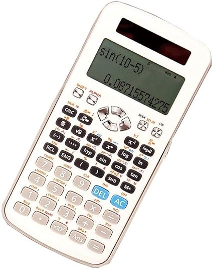 Calculatrice Ecran Hd Calculatrice Scientifique Les Eleves Utilisent Une Calculatrice Double Energie Solaire A Double Alimentation Solaire Color White Amazon Fr Fournitures De Bureau