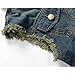 NASKY Men's Fit Retro Ripped Jeans Vest Demin Jacket Vest Waistcoat Top Vest