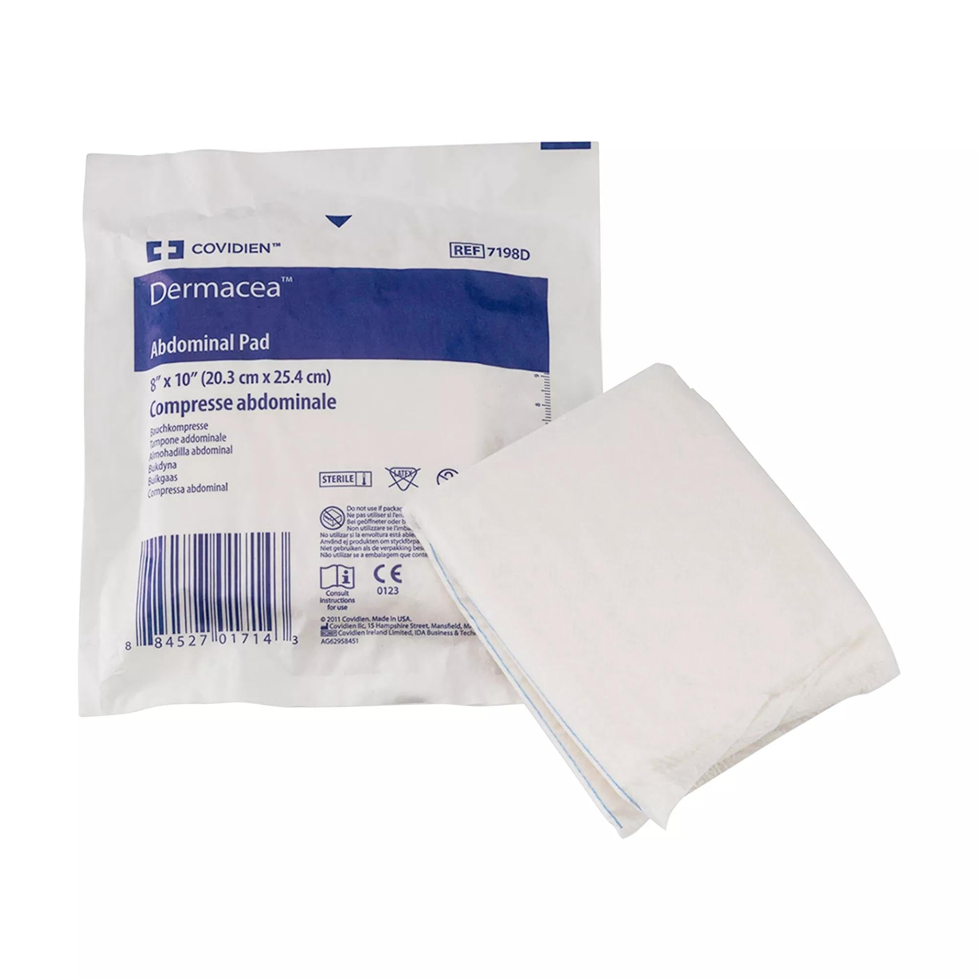 Photo 1 of ***FACTORY SEALED***Dermacea™ Abdominal Gauze Pad, Non-Sterile, 8 x 10IN, Case of 432