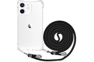 BEIMEITU Strap Crossbody Case for iPhone 11, Crossbody Back Cover with Neck Cord Strap, Clear PC Landyard Phone Case for iPhone 11