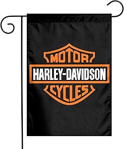 EPIC POETRY Harley Davidson Garden Flag,Small Mini Yard Patio Lawn Home Decorative Flag (12 x 18, Double Sided)