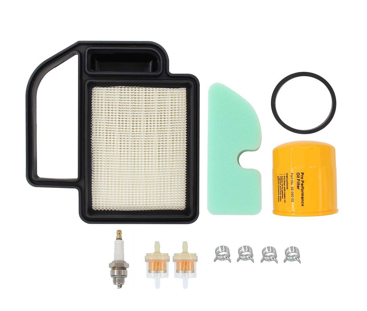 Air Pre Filter Fuel Oil Filter Spark Plug Tune-Up Kit For Kohler SV470S  SV480S SV530S SV540S SV590S SV620 15HP 16HP 17 HP 4 Cycle Courage Engine Lawn  Mower ...