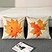 Aeiniwer Pillow Case,Haoricu Cotton Linen Maple Leaf Home Car Bed Sofa Vintage Decorative Cute Throw Pillow Case Cushion Cover (B)
