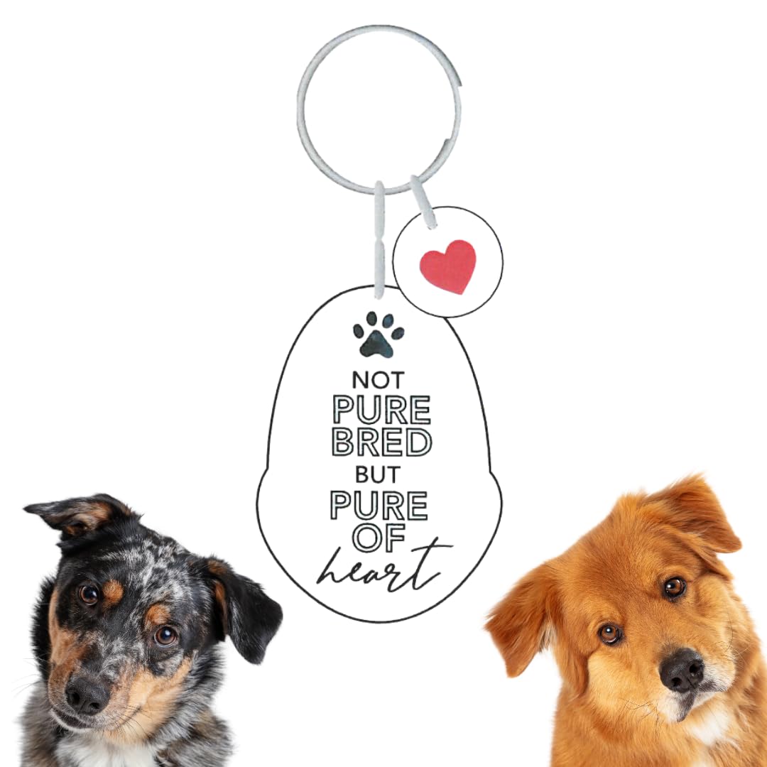 Splosh Pet Pure of Heart Personalised Key Ring. Customised Gifts for Her & Him. Cat & Dog Mum Gifts