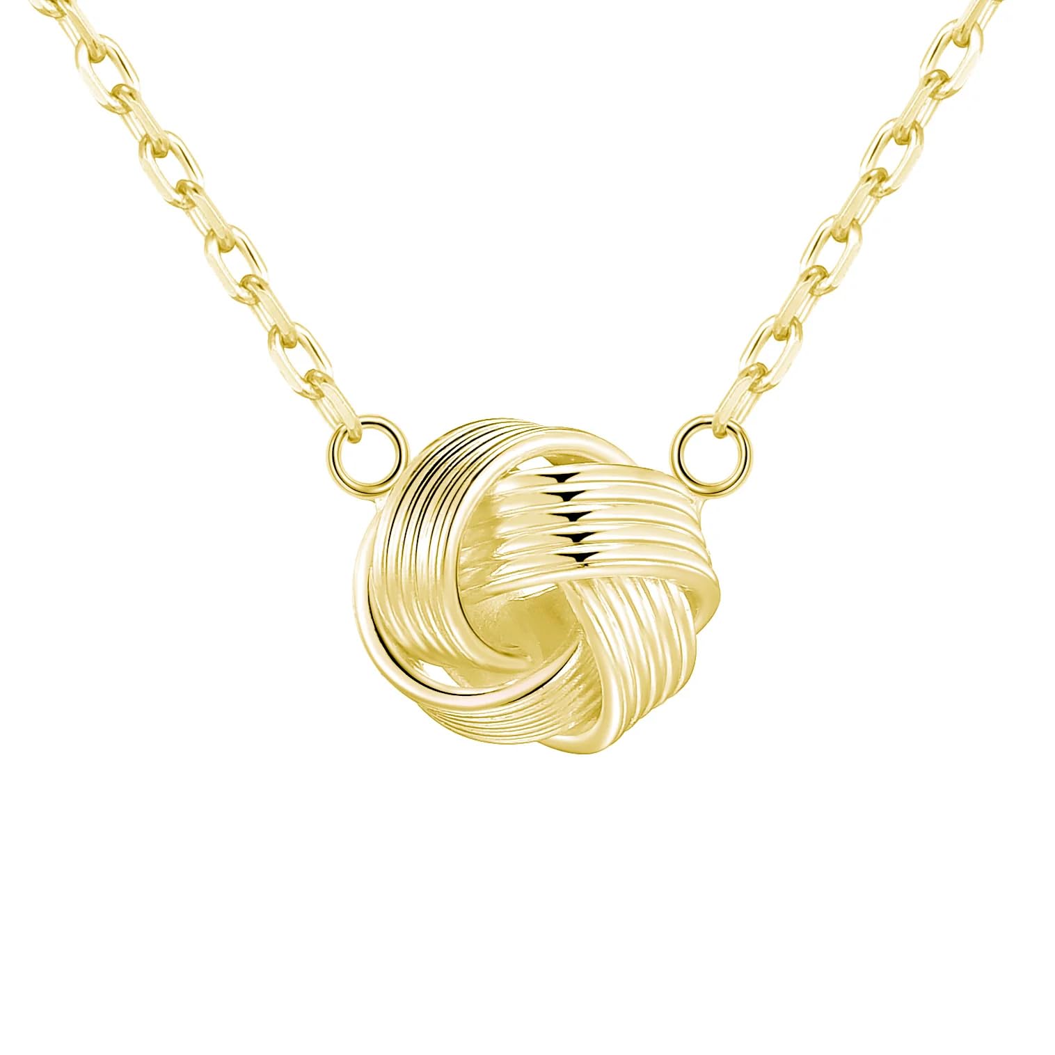 Philip Jones 18k Gold Plated Love Knot Necklace