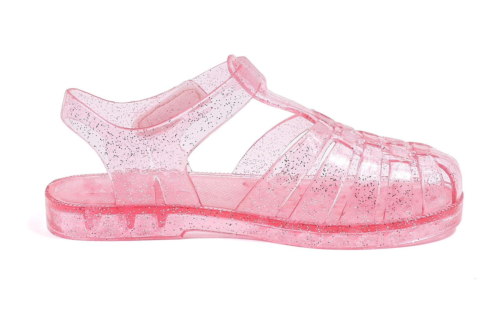 GUGUYeah Jelly Sandals for Girls,Closed Toe Princess Costume Summer Dress Shoes Fisherman Gladiator Water Beach Flat Sandals for Toddler/Little Kid/Big Kid