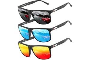 Polarized sunglasses for men/women; Vintage/classic/elegant light frame; HD pilot lenses; Golf/driving/fishing/travel Eyewear