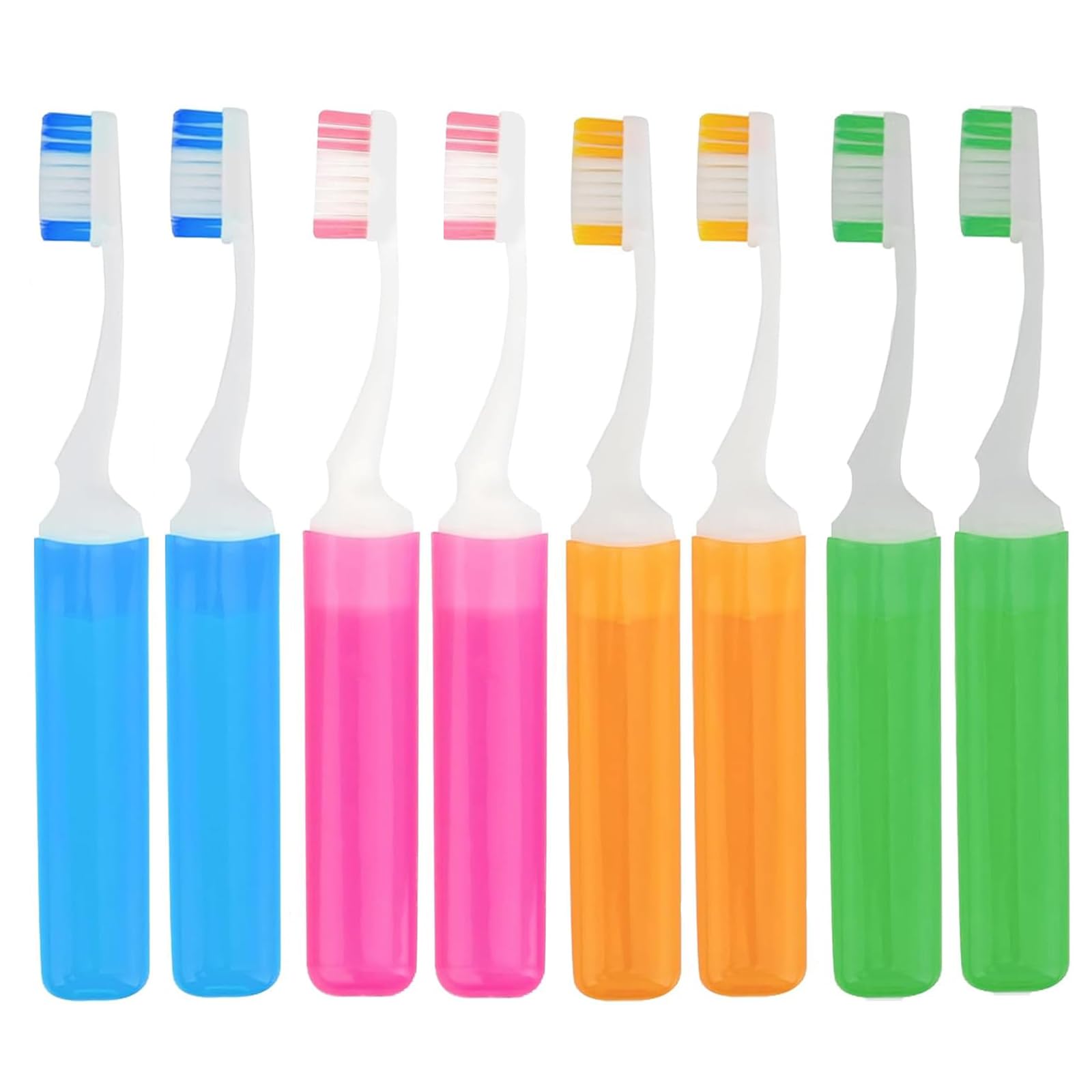 8 Pcs Travel Toothbrush, Stylish and Sophisticated Wisp, Uniquely Designed Travel Toothbrush Set, Suitable for Long Trips and Easy to Change The Brush Head