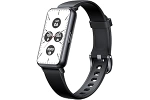 AKAGEAR Fitness & Activity Tracker with Sleep and Blood Oxygen Monitoring, 24/7 Heart Rate Stress Index and Respiratory Training 1.58" AMOLED Display 5ATM Waterproof and More Black